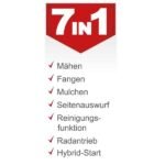 Rasenmäher MS225-53E Scheppach – E-Start | Radantrieb | 7PS | 53cm Schnittbreite | 65 Liter Fangkorb – Bild 2