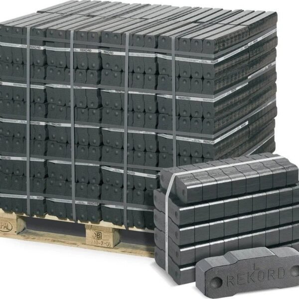 REKORD® Braunkohlebriketts – 1000 kg Palette (40 x 25 kg)
