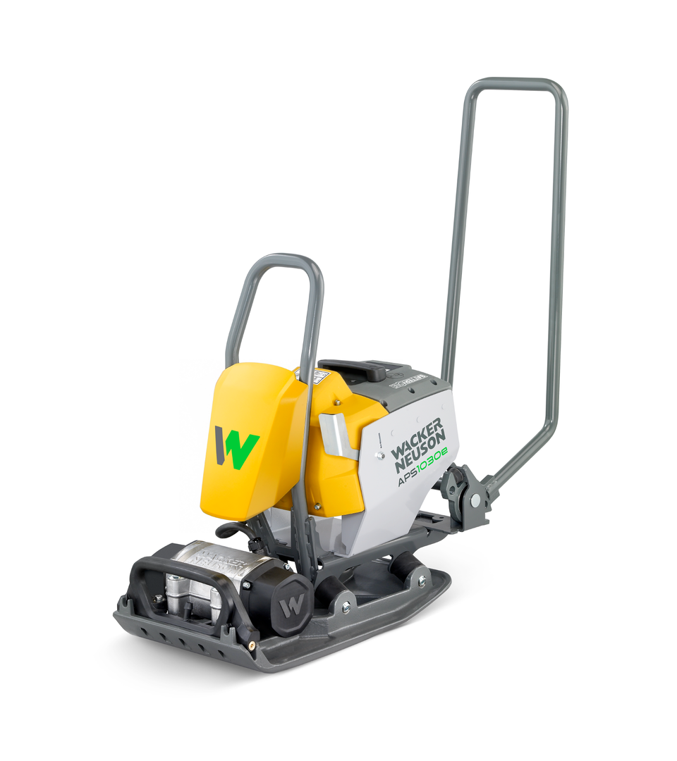APS1030e.png WACKER NEUSON APS 1030e – Akku Rüttelplatte vorlaufend mit 50 kg – Bild 1