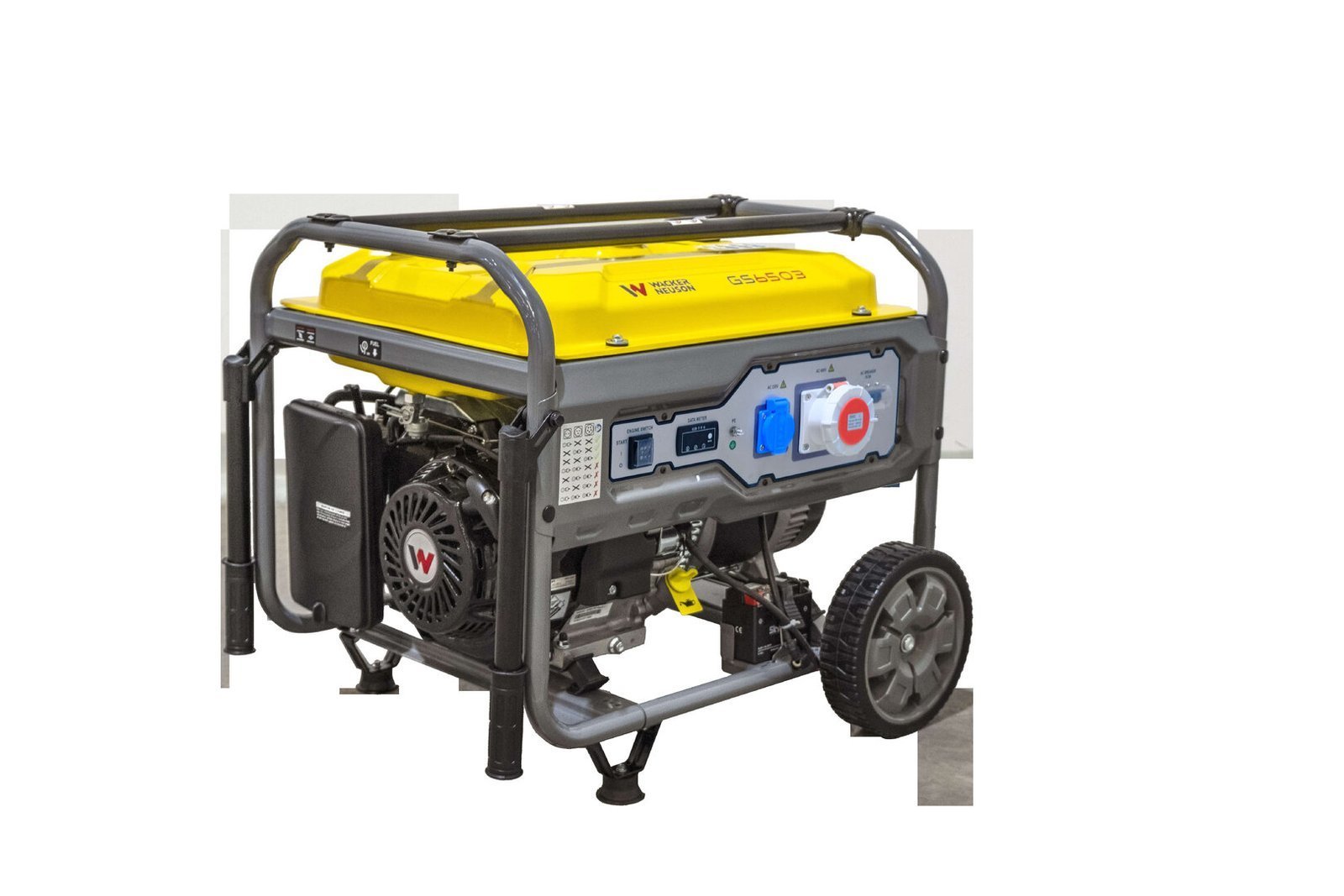 GS6503G_Kleim.jpg WACKER NEUSON GS 6503 G benzinbetriebener Stromerzeuger 230 oder 400 Volt – Bild 1