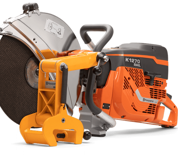 HUSQVARNA K 1270 RAIL benzinbetriebener Schienen-Trennschleifer Ø 350 mm / 400 mm