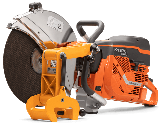 K1270RAIL.png HUSQVARNA K 1270 RAIL benzinbetriebener Schienen-Trennschleifer Ø 350 mm / 400 mm – Bild 1