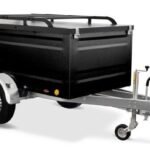 TPV Kofferanhänger 1300kg KT-EB3 Geschlossen Gebremst Schwarz