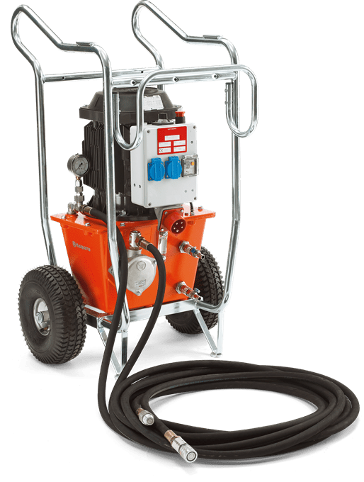 PP325E.png HUSQVARNA PP 325 E Hydraulik-Aggregat – Bild 1