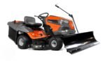 HUSQVARNA TC 242 T mit Schneeschild 120Plus & Gartentraktoren Anhänger 275 – Bild 3