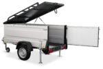 Dachzelt Auto Anhänger 1000kg KT-EB2 – Aluminium Zinkbeschichtung – Bild 2