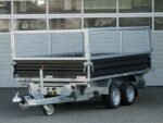 Humbaur HTK 3500.31 STAHL E-Pumpe, Gitteraufsatz, Rampen, Stützen – Bild 3